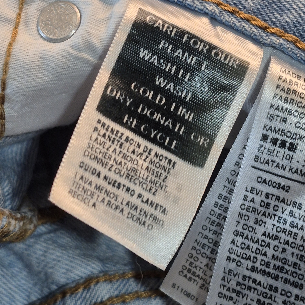 Levi's Light Blue Denim Mini Skirt - Picture 7 of 13